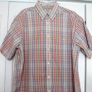 men's Orvis ss shirt L plaid